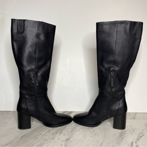 Sam Edelman Elsy Black Leather Heeled Tall Boot 11M - Picture 5 of 15